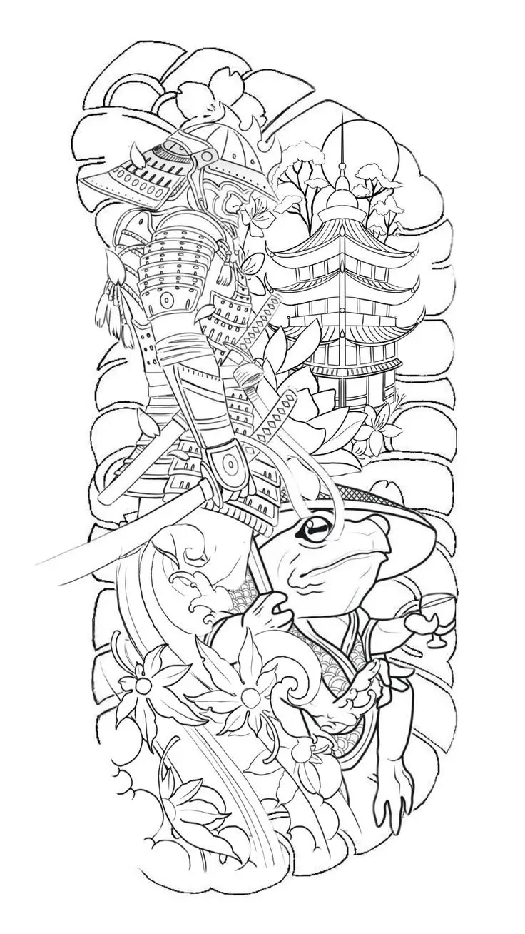 Khám phá hình xăm nửa lưng samurai ấn tượng 29