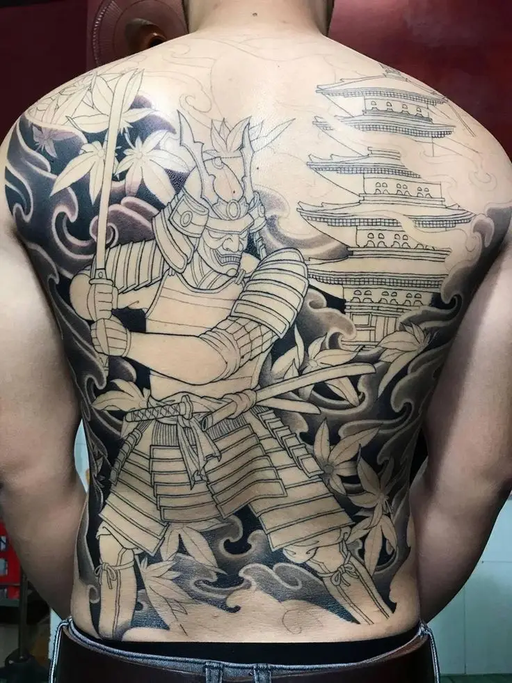 Khám phá hình xăm nửa lưng samurai ấn tượng 32