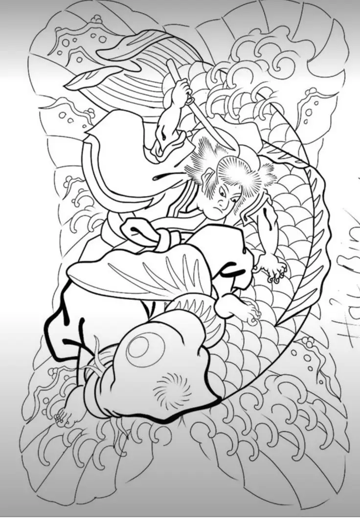 Khám phá hình xăm nửa lưng samurai ấn tượng 39