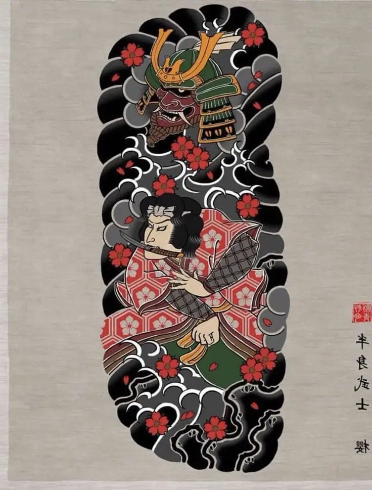 Khám phá hình xăm nửa lưng samurai ấn tượng 43