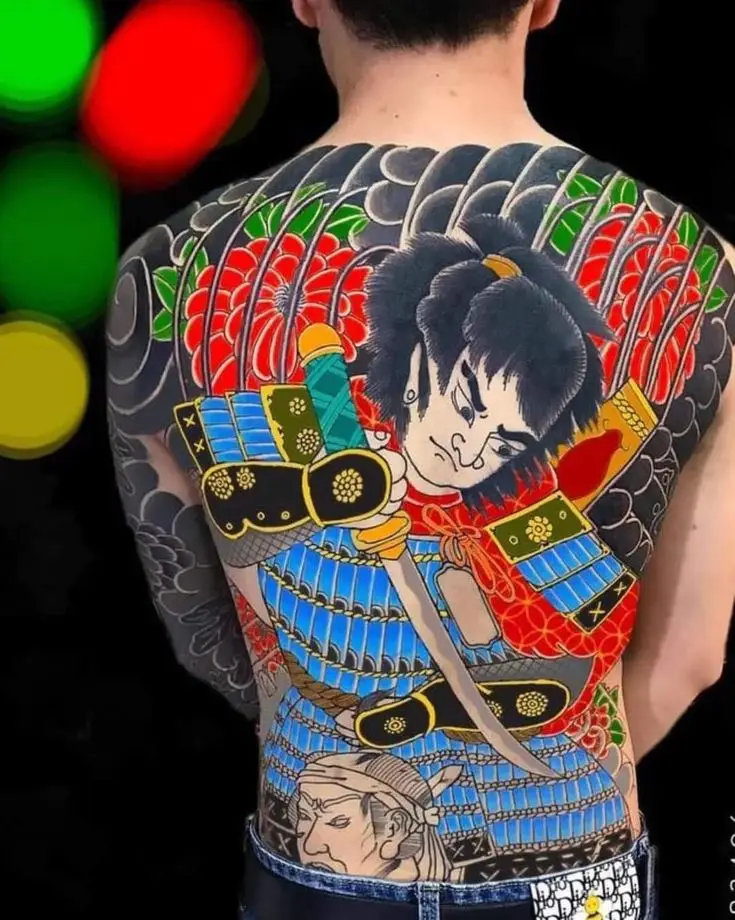 Khám phá hình xăm nửa lưng samurai ấn tượng 44