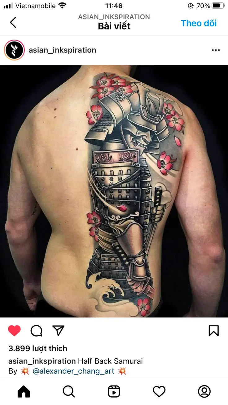 Khám phá hình xăm nửa lưng samurai ấn tượng 45