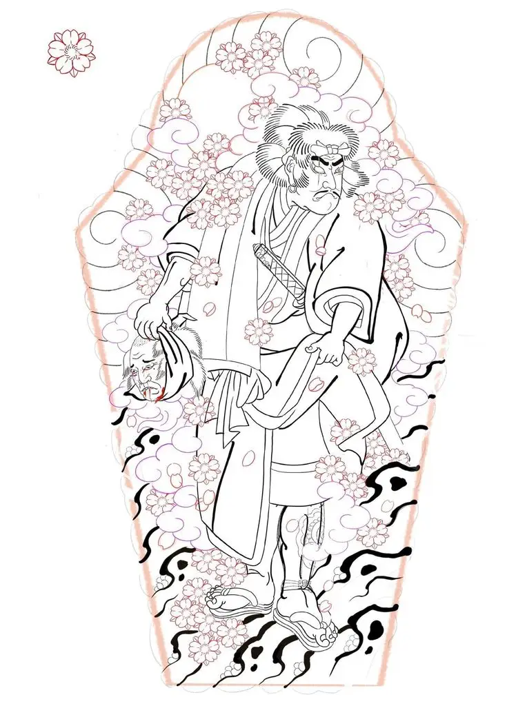 Khám phá hình xăm nửa lưng samurai ấn tượng 50