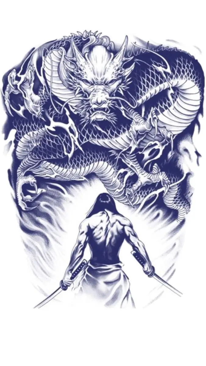 Khám phá hình xăm nửa lưng samurai ấn tượng 62