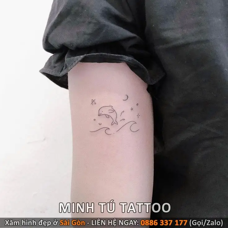 Hình xăm ở bắp tay nữ: 50 ý tưởng xinh đẹp 9