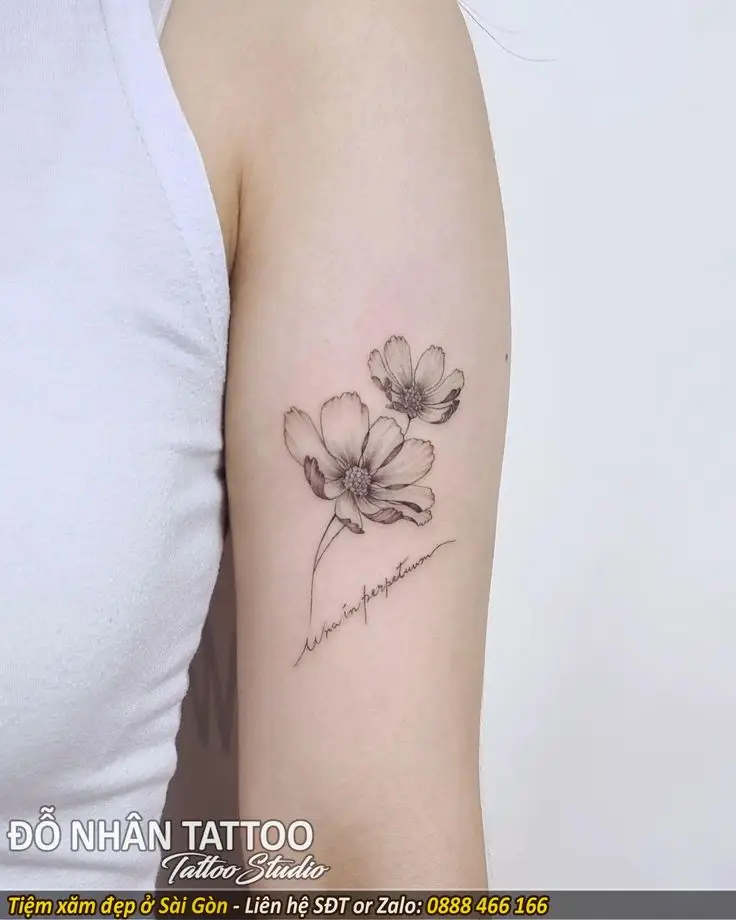 Hình xăm ở bắp tay nữ: 50 ý tưởng xinh đẹp 18