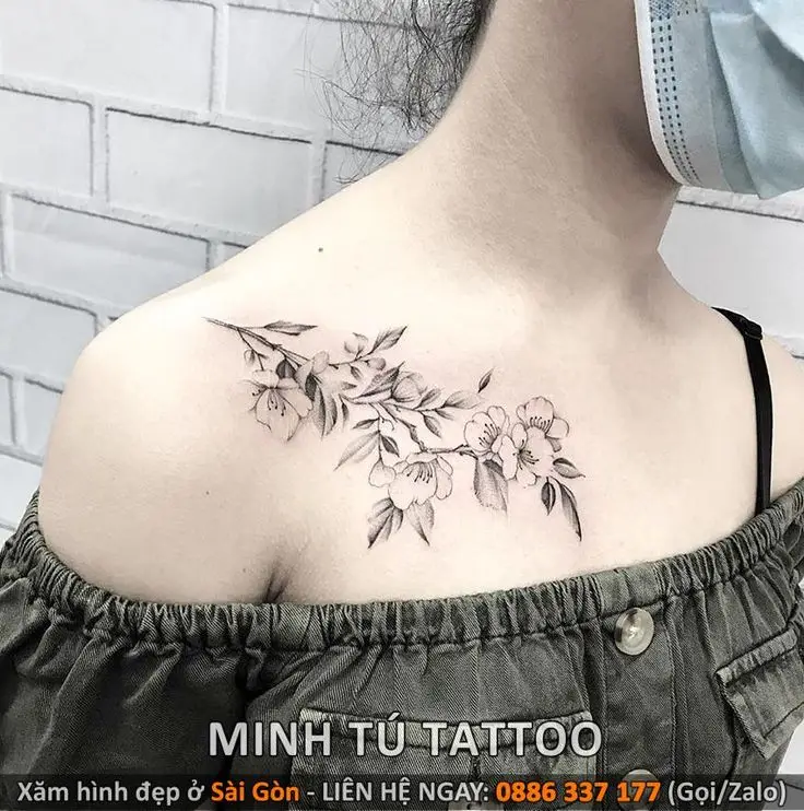 Hình Xăm Ngực Nữ Đẹp và Chất: Gợi Ý Mẫu Mới 1