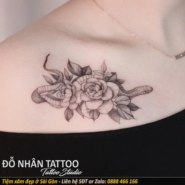 Hình Xăm Ngực Nữ Đẹp và Chất: Gợi Ý Mẫu Mới 2