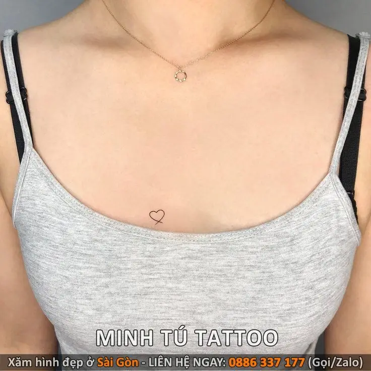 Hình Xăm Ngực Nữ Đẹp và Chất: Gợi Ý Mẫu Mới 11