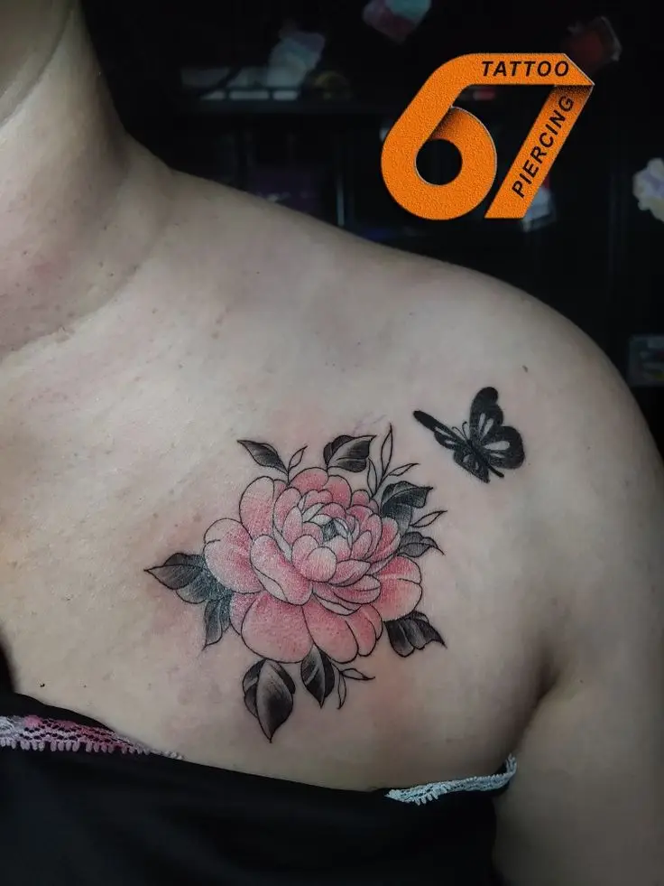 Hình Xăm Ngực Nữ Đẹp và Chất: Gợi Ý Mẫu Mới 47