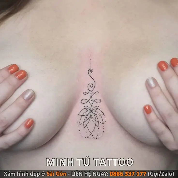 Hình Xăm Ngực Nữ Đẹp và Chất: Gợi Ý Mẫu Mới 56