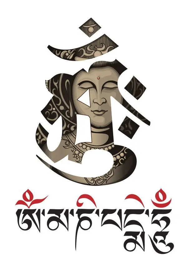 Hình Xăm Om Mani Padme Hum – Ý Nghĩa Tâm Linh Và Hình Ảnh Đẹp 8