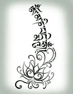 Hình Xăm Om Mani Padme Hum – Ý Nghĩa Tâm Linh Và Hình Ảnh Đẹp 54