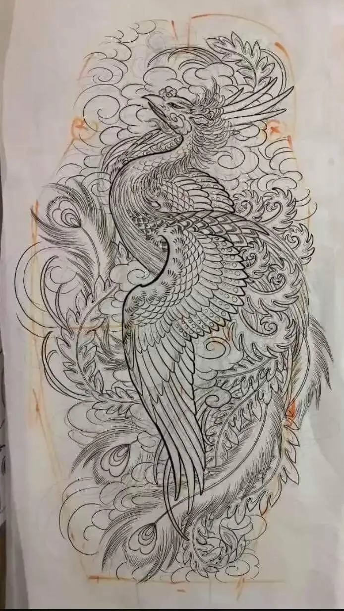 Hình Xăm Phượng Hoàng Cánh Tay: Tượng Trưng Cho Sự Tái Sinh 7