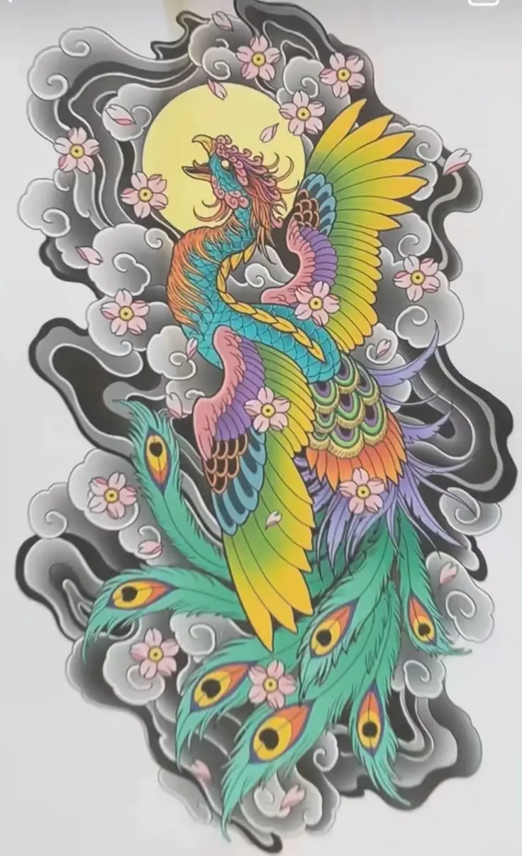 Hình Xăm Phượng Hoàng Cánh Tay: Tượng Trưng Cho Sự Tái Sinh 27