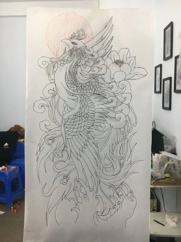 Hình Xăm Phượng Hoàng Cánh Tay: Tượng Trưng Cho Sự Tái Sinh 42