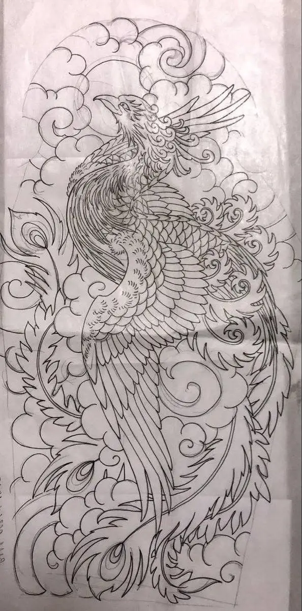 Hình Xăm Phượng Hoàng Cánh Tay: Tượng Trưng Cho Sự Tái Sinh 47