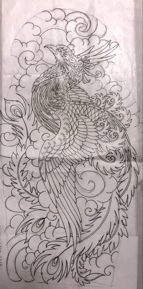 Hình Xăm Phượng Hoàng Cánh Tay: Tượng Trưng Cho Sự Tái Sinh 56