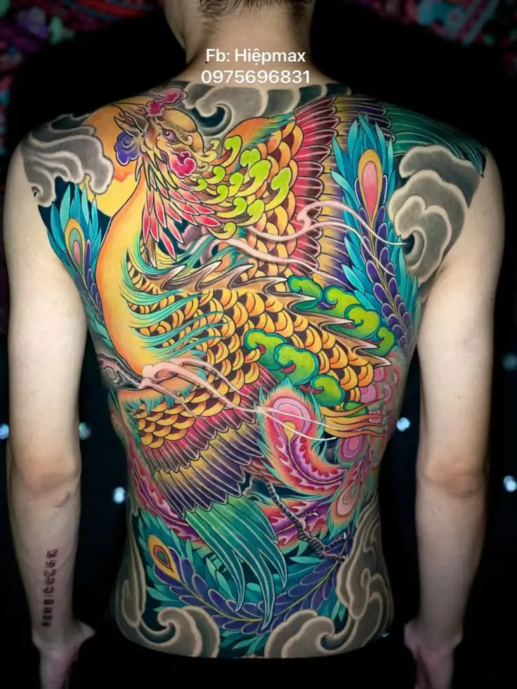 Hình xăm phượng hoàng kín lưng nam: 50 ý tưởng độc đáo 1