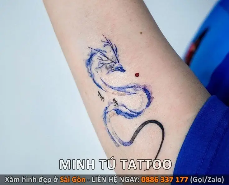 Hình xăm rồng mini cho nữ – Sự mạnh mẽ và quyến rũ 26