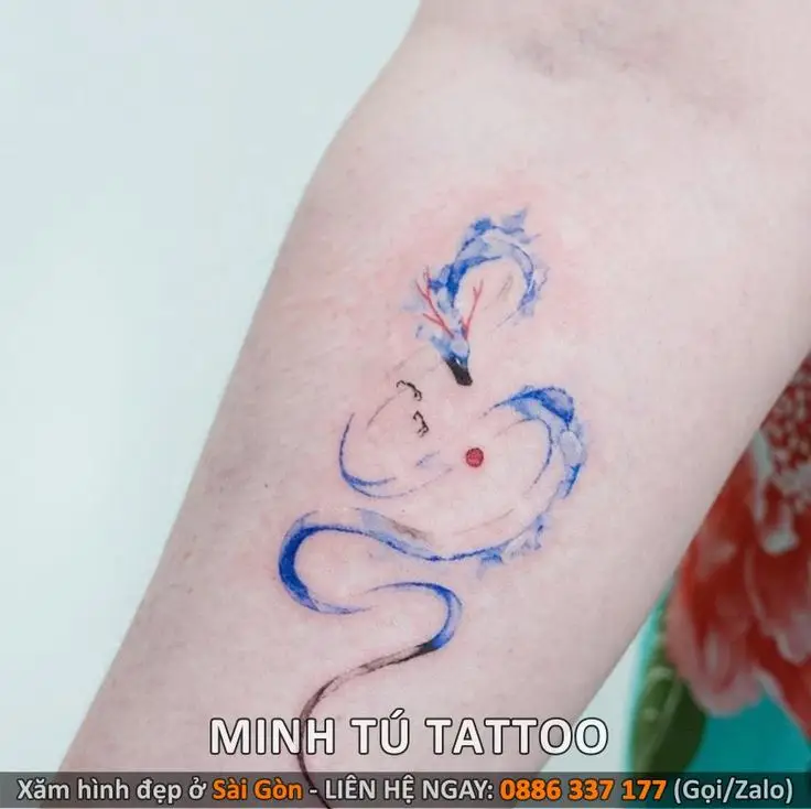Hình xăm rồng mini cho nữ – Sự mạnh mẽ và quyến rũ 56