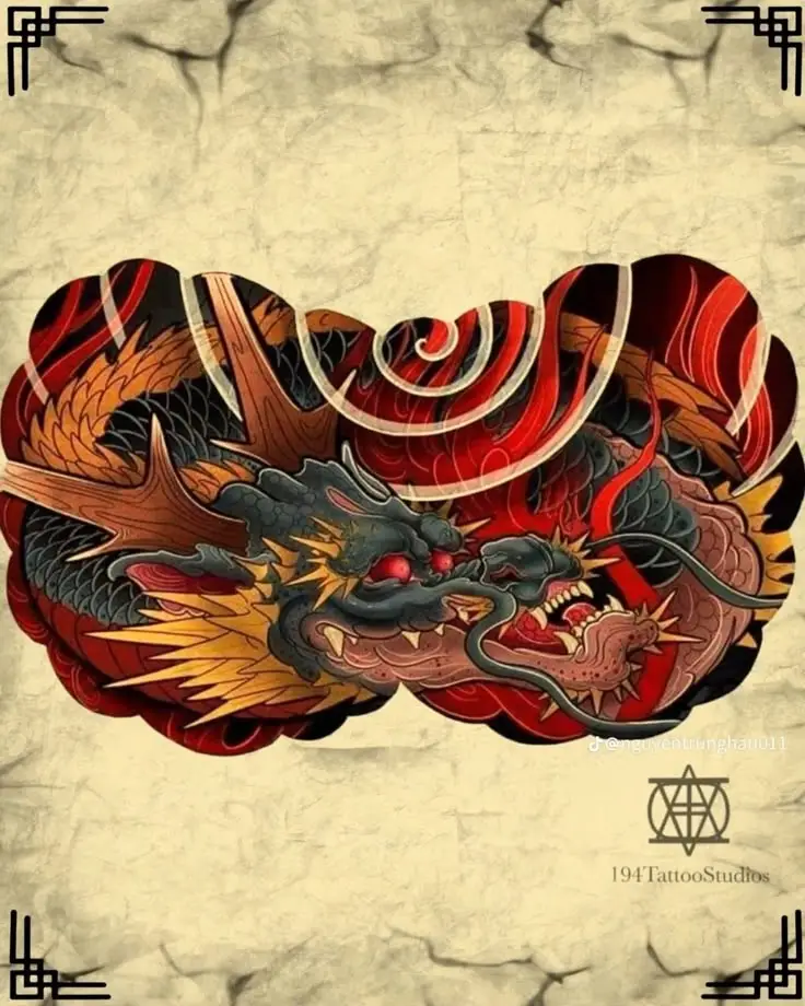 Hình xăm rồng ở ngực: 50 thiết kế táo bạo cho nam 1