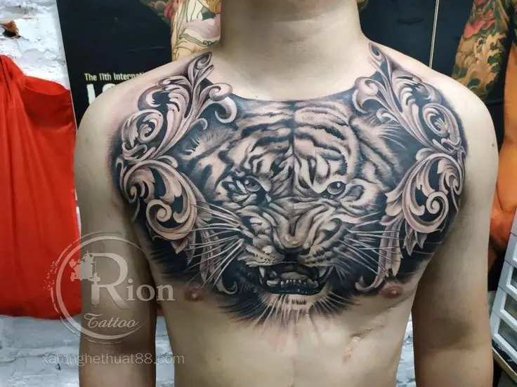 Hình xăm rồng ở ngực: 50 thiết kế táo bạo cho nam 3