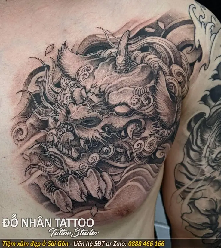 Hình xăm rồng ở ngực: 50 thiết kế táo bạo cho nam 5