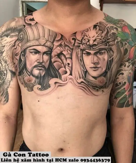 Hình xăm rồng ở ngực: 50 thiết kế táo bạo cho nam 20