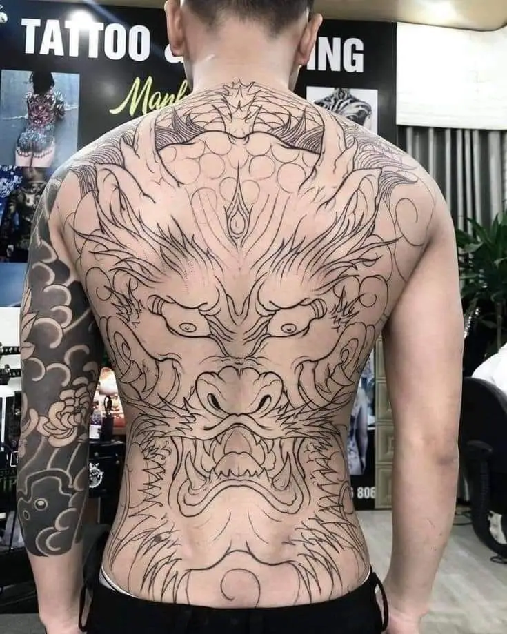 Hình xăm rồng ở ngực: 50 thiết kế táo bạo cho nam 29
