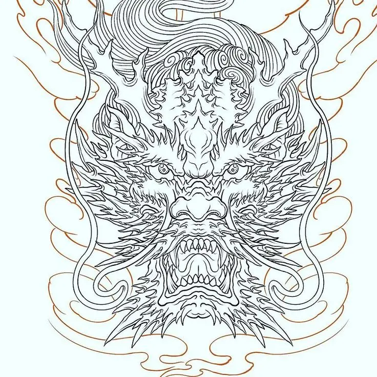 Hình xăm rồng ở ngực: 50 thiết kế táo bạo cho nam 30