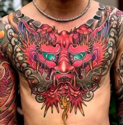 Hình xăm rồng ở ngực: 50 thiết kế táo bạo cho nam 45