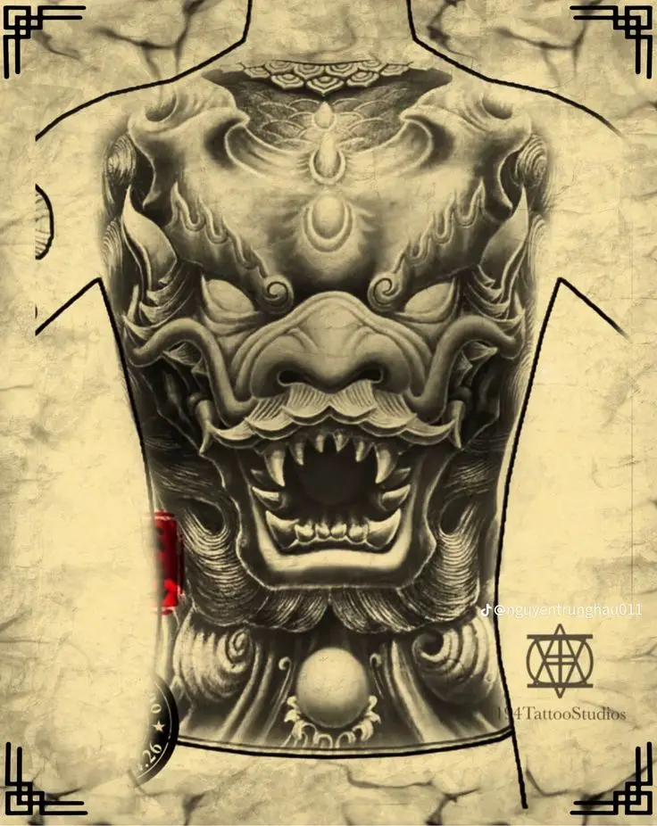 Hình xăm rồng ở ngực: 50 thiết kế táo bạo cho nam 53