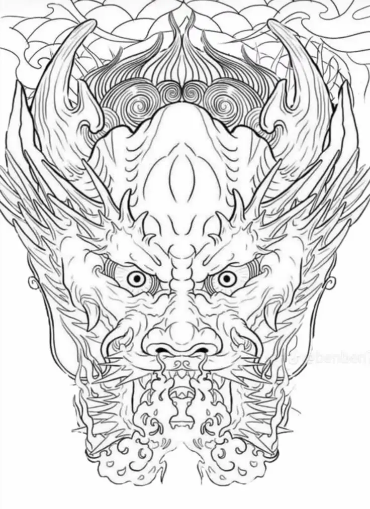 Hình xăm rồng ở ngực: 50 thiết kế táo bạo cho nam 74