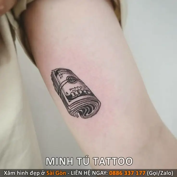 Hình xăm tiền đô mini: Phong cách cá tính cho người trẻ 4