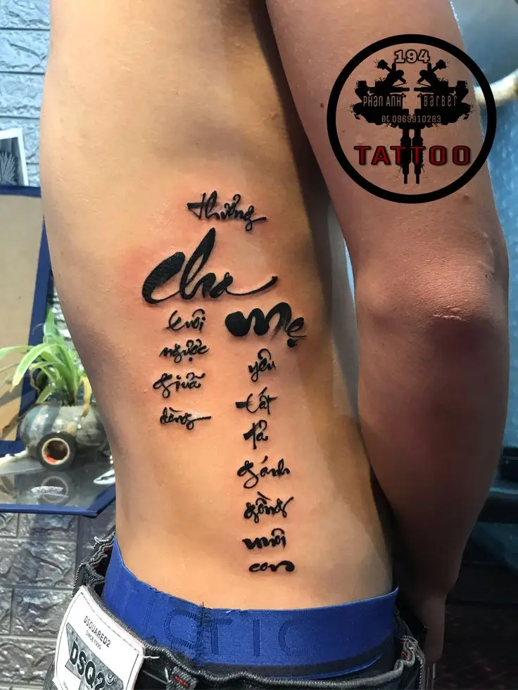 Hình Xăm Về Cha Mẹ Ý Nghĩa Nhất: 50+ Hình Ảnh Cảm Động 61
