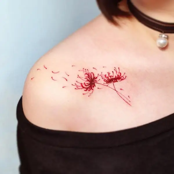 Hoa Bỉ Ngạn Hình Xăm – Sự Kết Hợp Giữa Sắc Đẹp Và Nỗi Buồn 1