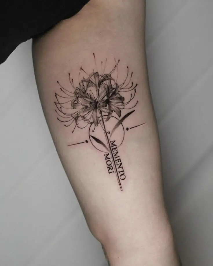 Hoa Bỉ Ngạn Hình Xăm – Sự Kết Hợp Giữa Sắc Đẹp Và Nỗi Buồn 13