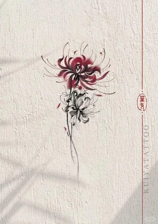 Hoa Bỉ Ngạn Hình Xăm – Sự Kết Hợp Giữa Sắc Đẹp Và Nỗi Buồn 20