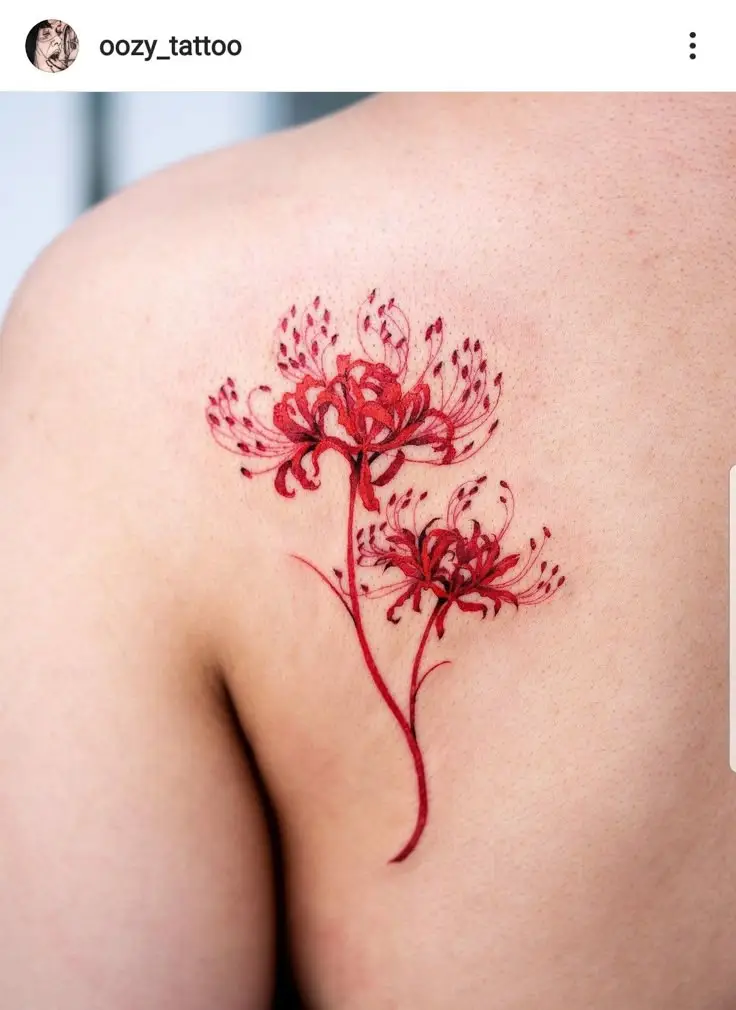 Hoa Bỉ Ngạn Hình Xăm – Sự Kết Hợp Giữa Sắc Đẹp Và Nỗi Buồn 22