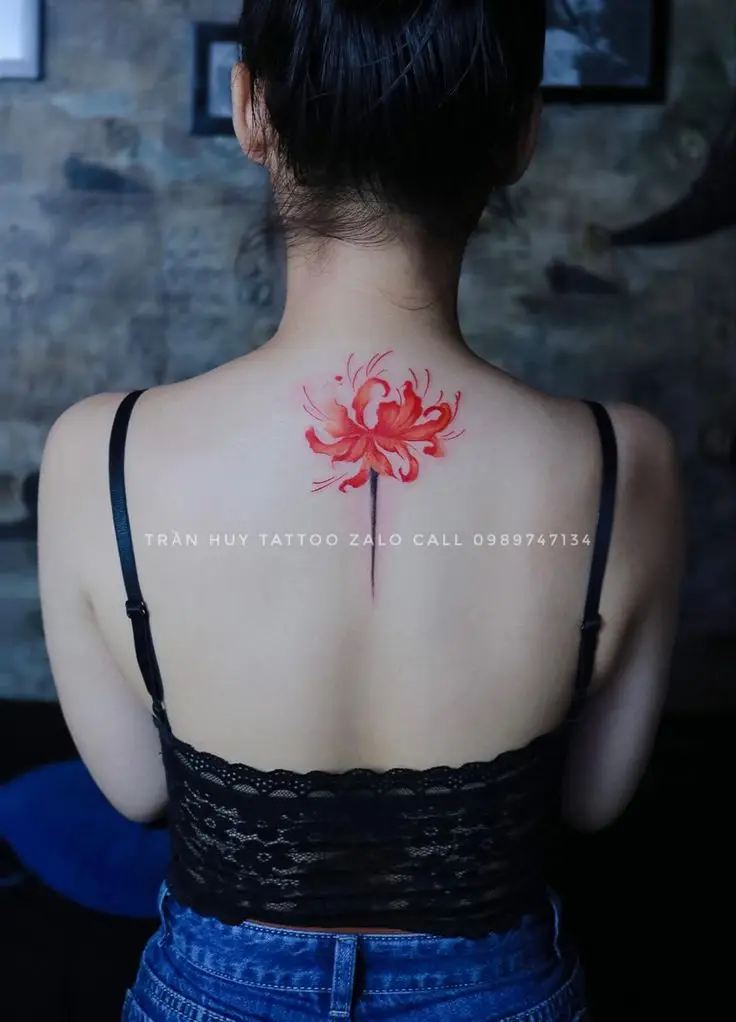 Hoa Bỉ Ngạn Hình Xăm – Sự Kết Hợp Giữa Sắc Đẹp Và Nỗi Buồn 26