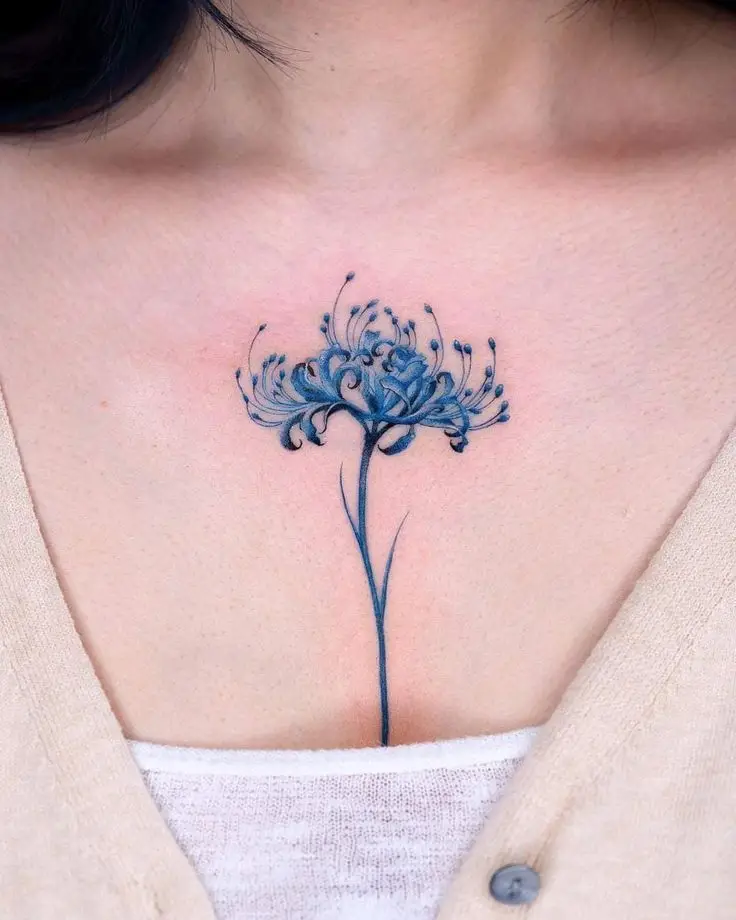 Hoa Bỉ Ngạn Hình Xăm – Sự Kết Hợp Giữa Sắc Đẹp Và Nỗi Buồn 30