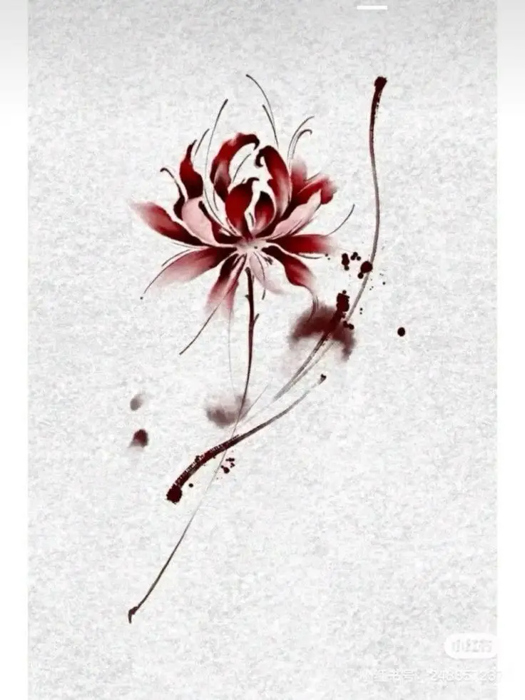 Hoa Bỉ Ngạn Hình Xăm – Sự Kết Hợp Giữa Sắc Đẹp Và Nỗi Buồn 31