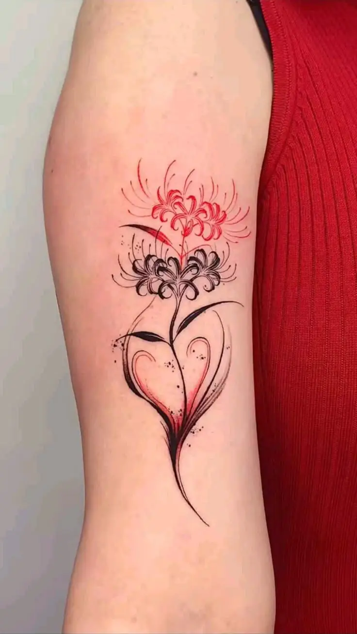 Hoa Bỉ Ngạn Hình Xăm – Sự Kết Hợp Giữa Sắc Đẹp Và Nỗi Buồn 34