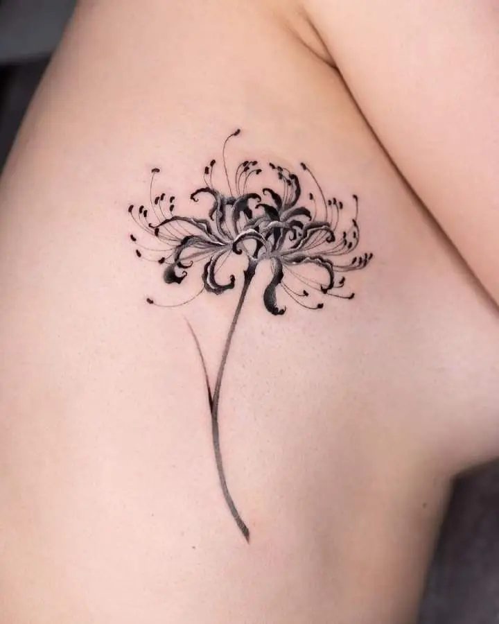 Hoa Bỉ Ngạn Hình Xăm – Sự Kết Hợp Giữa Sắc Đẹp Và Nỗi Buồn 38