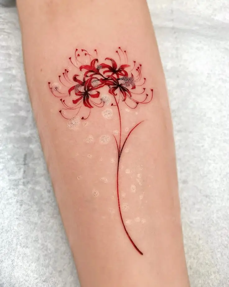 Hoa Bỉ Ngạn Hình Xăm – Sự Kết Hợp Giữa Sắc Đẹp Và Nỗi Buồn 51