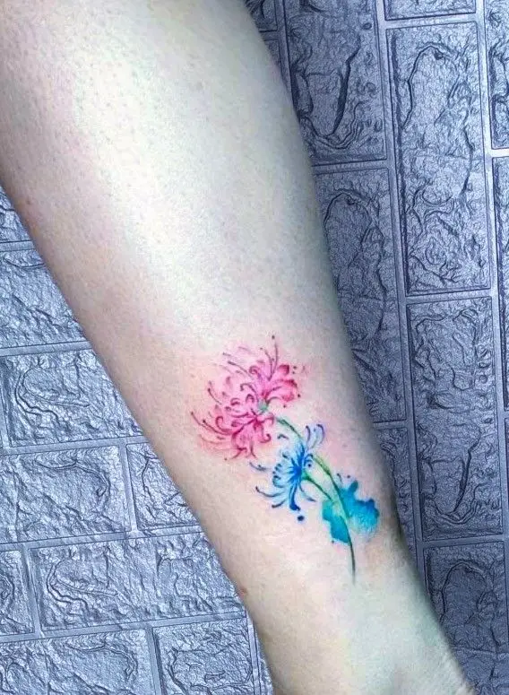 Hoa Bỉ Ngạn Hình Xăm – Sự Kết Hợp Giữa Sắc Đẹp Và Nỗi Buồn 58