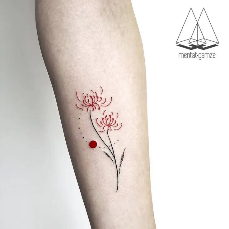 Hoa Bỉ Ngạn Hình Xăm – Sự Kết Hợp Giữa Sắc Đẹp Và Nỗi Buồn 60