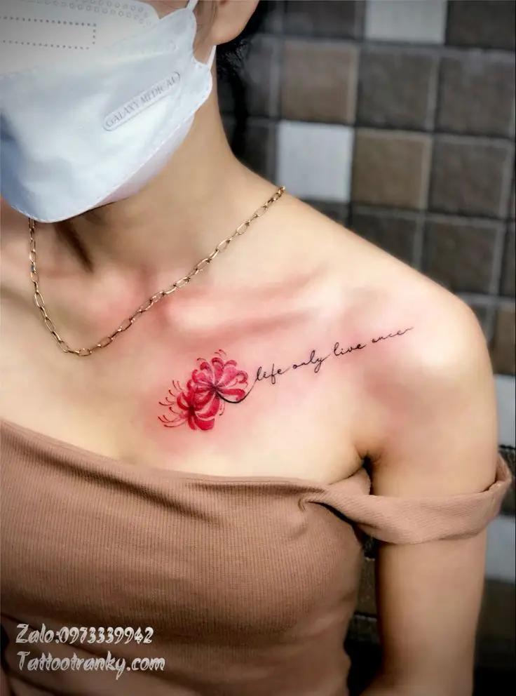 Hoa Bỉ Ngạn Hình Xăm – Sự Kết Hợp Giữa Sắc Đẹp Và Nỗi Buồn 64