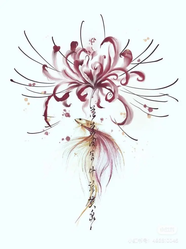 Hoa Bỉ Ngạn Hình Xăm – Sự Kết Hợp Giữa Sắc Đẹp Và Nỗi Buồn 66